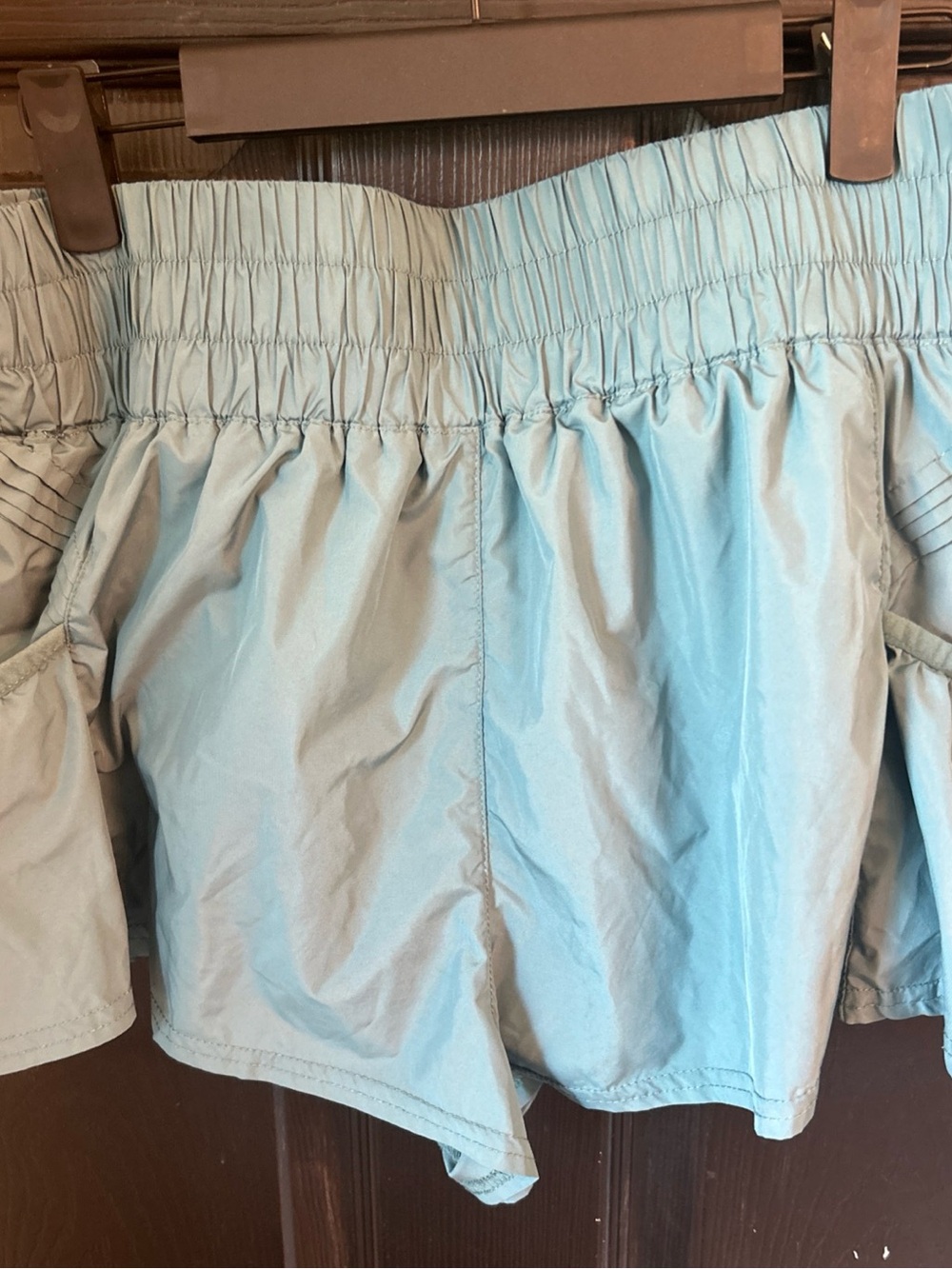 Free People Light green teal Women's Elastic Waist Shorts